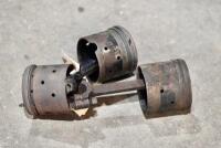 DOUGLAS: A pair of Douglas conrods and three pistons. [Location: Sydney]