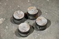 PISTONS: Quantity of 4 pistons, unknown make or model. [Location: Sydney]