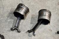 DOUGLAS: A group of Douglas engine components including conrods, pistons and hardware. [Location: Sydney] - 5