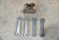 FORKS: A variety of fork parts including four reproduction fork links. [Location: Sydney]