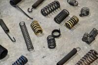 SPRINGS: A group of miscellaneous springs including kickstart, seat, valve and fork springs. [Location: Sydney] - 2