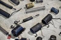 SPRINGS: A group of miscellaneous springs including kickstart, seat, valve and fork springs. [Location: Sydney] - 3