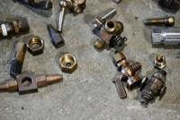 FUEL TAPS: A group of miscellaneous fuel taps and brass fittings. [Location: Sydney] - 2