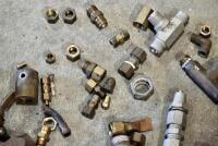 FUEL TAPS: A group of miscellaneous fuel taps and brass fittings. [Location: Sydney] - 7