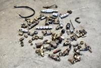 FUEL TAPS: A group of miscellaneous fuel taps and brass fittings. [Location: Sydney] - 8