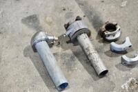HANDLEBARS: A group of miscellaneous handlebar parts including twisters. [Location: Sydney] - 2