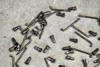 BELT RIM: A quantity of belt rim spokes. [Location: Sydney] - 2