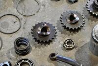 GEARBOX: A quantity of miscellaneous gearbox and engine parts, possibly Norton. [Location: Sydney[] - 7
