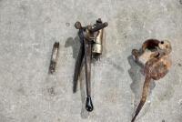 LEVERS: Two veteran twin lever controls. [Location: Sydney] - 2
