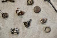 HANDLEBARS: A quantity of handlebar carburettor control parts. [Location: Sydney] - 4