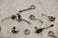 HANDLEBARS: A quantity of handlebar carburettor control parts. [Location: Sydney] - 5