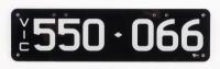 Six-Digit Victorian Custom Numeric plates '550.066', sold with rights to display [Location: Moorabbin, VIC] - 2