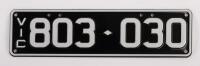 Six-Digit Victorian Custom Numeric plates '803.030', sold with rights to display [Location: Moorabbin, VIC] - 2