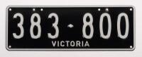 Six-Digit Victorian Custom Numeric plates '383.800', sold with rights to display [Location: Moorabbin, VIC] - 2