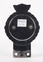 AUSTRALIA: A chrome enamel Australia car badge made by J.R Gaunt of London, 12cm high, 7.5cm wide - 2