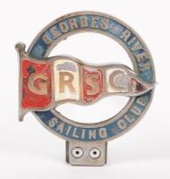 G.R.S.C: An early Georges River Sailing Club (NSW) badge, 11cm high, 10cm wide