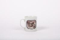 MANX: A 1989 Phillip Island Classic ceramic mug featuring a 1962 Manx 30M Norton by Hose Heritage [Location Cheltenham, VIC]