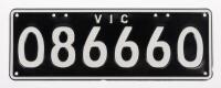 Six-Digit Victorian Custom Alpha-Numeric plates 'O86.66O', sold with rights to display [Location: Moorabbin, VIC] - 2