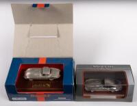 E TYPE JAGUAR: Two&nbsp;1:43&nbsp;scale Jaguars including a Limited Edition Dinky Matchbox pewter E Type Jaguar and a Silver-Cars Collection Jaguar E coupe