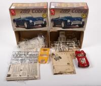 COBRA: Two&nbsp;1:25&nbsp;scale amt ERTL&nbsp;289 Cobra model kits, one kit opened unsure of completeness&nbsp;