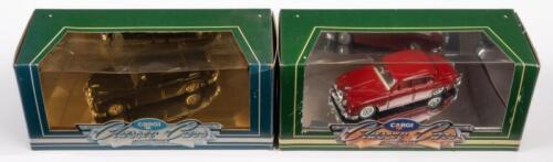 JAGUAR: Two 1:43 scale Corgi Classic Cars Jaguar Mark II, in original boxes