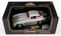 MERCEDES BENZ 300SL: A&nbsp;1:18&nbsp;scale 1954&nbsp;Mercedes Benz 300 SL model, finished in silver paintwork