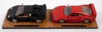 FERRARI F40&nbsp;- LAMBORGHINI COUNTACH: Two 1:18&nbsp;scale Bburago models,&nbsp;a 1987 Ferrari F40&nbsp;and a 1988 Lamborghini Countach