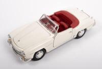MERCEDES: A 1:18 scale 1955 Mercedes 190 SL, colour white, by Maisto models, no box