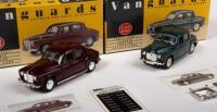 ROVER P4: Three VANGUARDS, 1:43 scale, Rover P4 models, one in black, maroon and green - 2