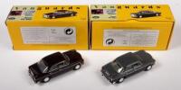 ROVER P5 MK2: Two VANGUARDS, 1:43 scale, Rover P5 MkII&nbsp;models, one in marine grey&nbsp;and one in burgundy - 2
