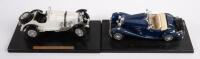 MERCEDES BENZ: Two 1:18 scale Mercedes models including a&nbsp;Bburago&nbsp;Mercedes Benz SSKL 1930, white, and Maisto Mercedes Benz 540 K in blue - 4