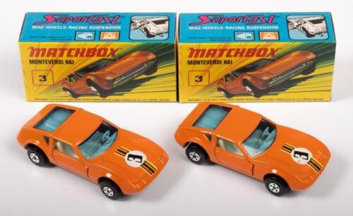 MATCHBOX: Two Matchbox NOS, circa 1970s Montverde Hai cars (#3), in original boxes
