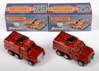 MATCHBOX: Two Matchbox, NOS, circa 1970s, Badger Rola-Matics truck (#16), in original boxes