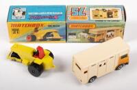 MATCHBOX: Two Matchbox, NOS, circa 1970s, Rod Roller (#21) and a Horsebox (#40), in original boxes - 2