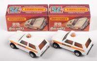 MATCHBOX: Two Matchbox, NOS, circa 1970s, Rola-Matics Police Patrol (#20), in original boxes - 2