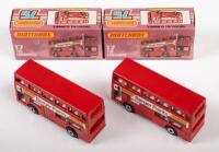 MATCHBOX: Two Matchbox, NOS, circa 1970s, The Londoner buses (#17), in original boxes - 2