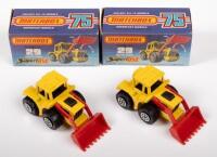MATCHBOX: Two Matchbox, NOS, circa 1970s, Tractor Shovels (#29), in original boxes
