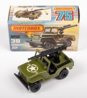 MATCHBOX: A Matchbox, NOS, Armoured Jeep (#38), in original box