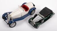 MODELS: Two models, including a 1:18 scale Bburago 1932 Alfa Romeo and a 1:24 scale Franklin Mint 1938 Alvis - 5