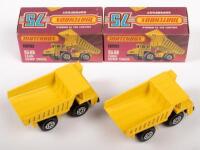 MATCHBOX: Two Matchbox, NOS, Faun Dump Truck (#58), in original boxes - 2