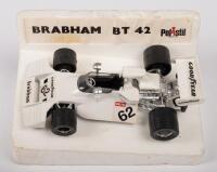 POLISTIL: A Polistil 1:25 scale, Brabham BT42, F1 race car, on polystyrene display base, no box