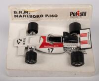 POLISTIL: A Polistil 1:25 scale, B.R.M Marlboro P.160, F1 race car, on polystyrene display base, no box