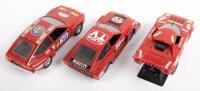 ITALIAN: A group of three models not in boxes, includes a 1:25 scale, Polistil,&nbsp;Lancia Stratos (S32), a 1:25 scale, Polistil, Alfa Romeo Alfetta GTV Turbo (SN05) and a 1:24 scale, Bburago, Alfetta Corsa (0144) - 2
