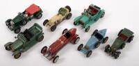 ALFA ROMEO: A group of seven unboxed, small scale pre war automobiles