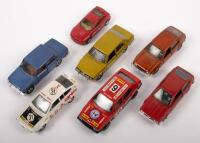 ALFA ROMEO: A group of seven unboxed, small scale Alfa Romeo models
