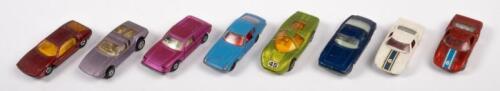 MATCHBOX: A group of eight unboxed, mostly Matchbox, small scale models