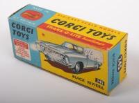 CORGI: A Corgi Toys circa late 1960s, Buick Riviera (#245), gold with spoked hubs, in original box - 3