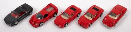 FERRARI: Five Maisto models including two 512TR, a Ferrari F50, 348ts and a Ferrari Dino 246GT