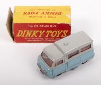 DINKY: A mid 1950s Dinky Toys, Standard Atlas Bus (#295), light blue on grey body, in original box