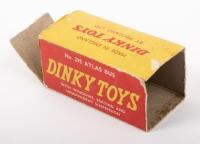 DINKY: A mid 1950s Dinky Toys, Standard Atlas Bus (#295), light blue on grey body, in original box - 3